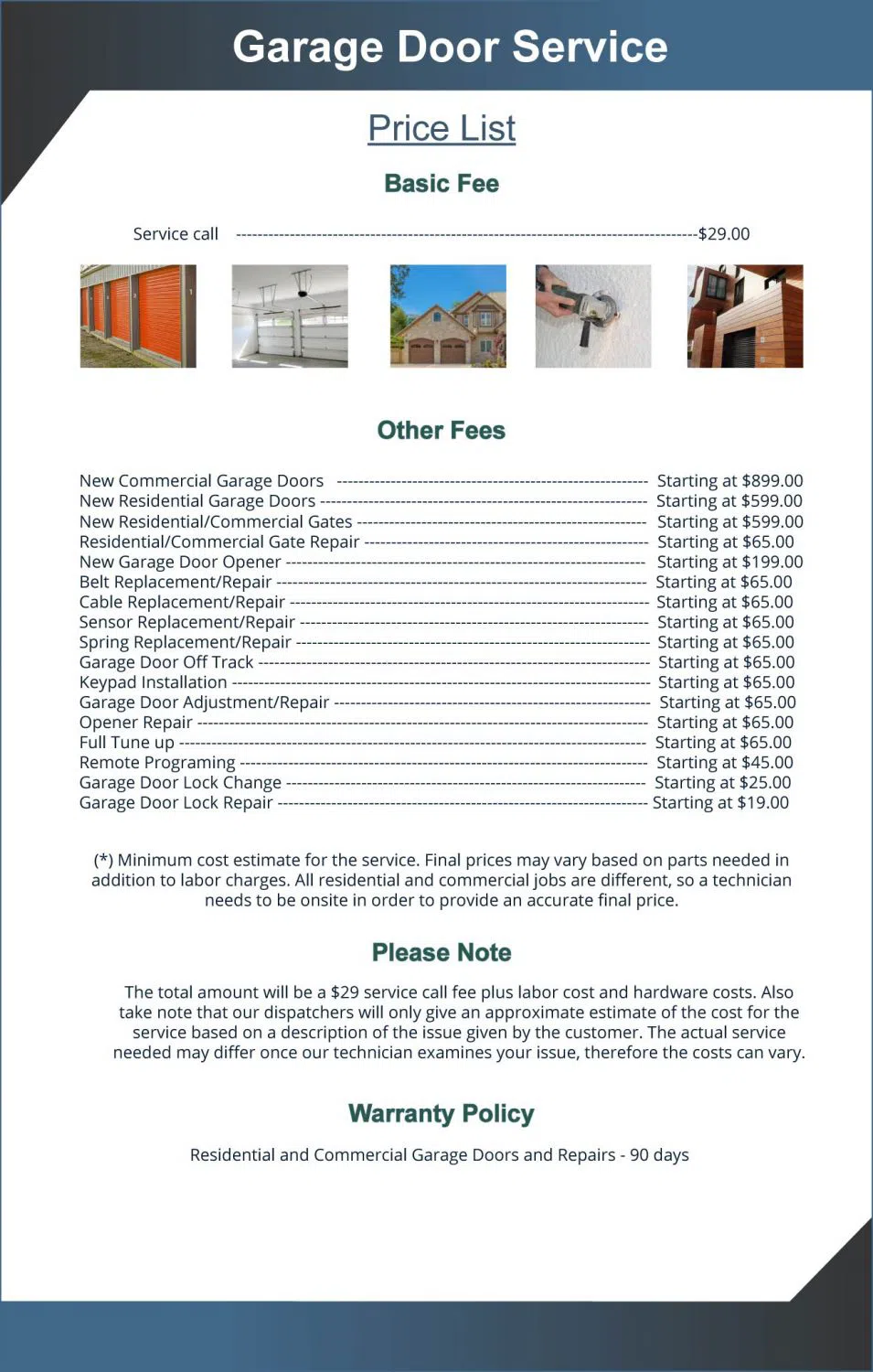 Golden Garage Door Service Lennox, CA 310-602-7538