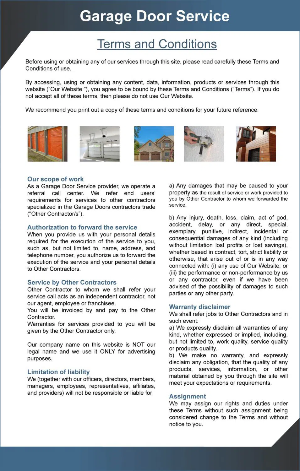 Golden Garage Door Service Lennox, CA 310-602-7538